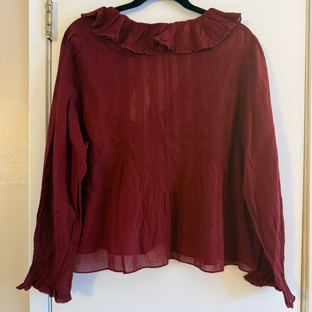 Doen Hardy Top in Deep Crimson - Picture 3 of 12